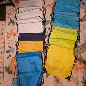 32 Assorted Colorful Drawstring Bags Set, 2 Mini Drawstring & 4 Fanny Packs